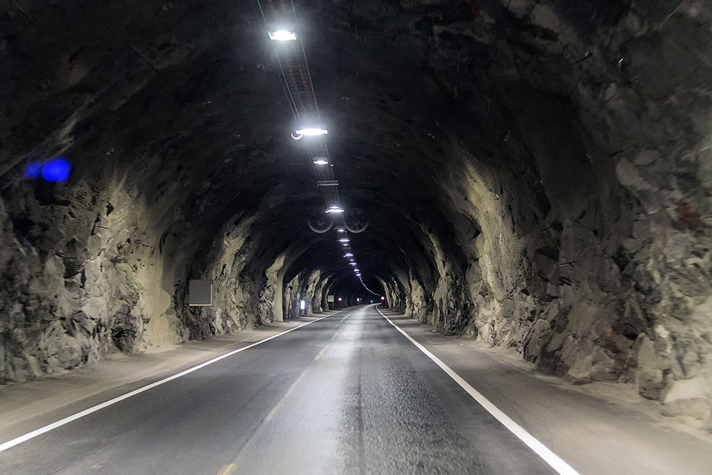 Typischer Tunnel in Norwegen