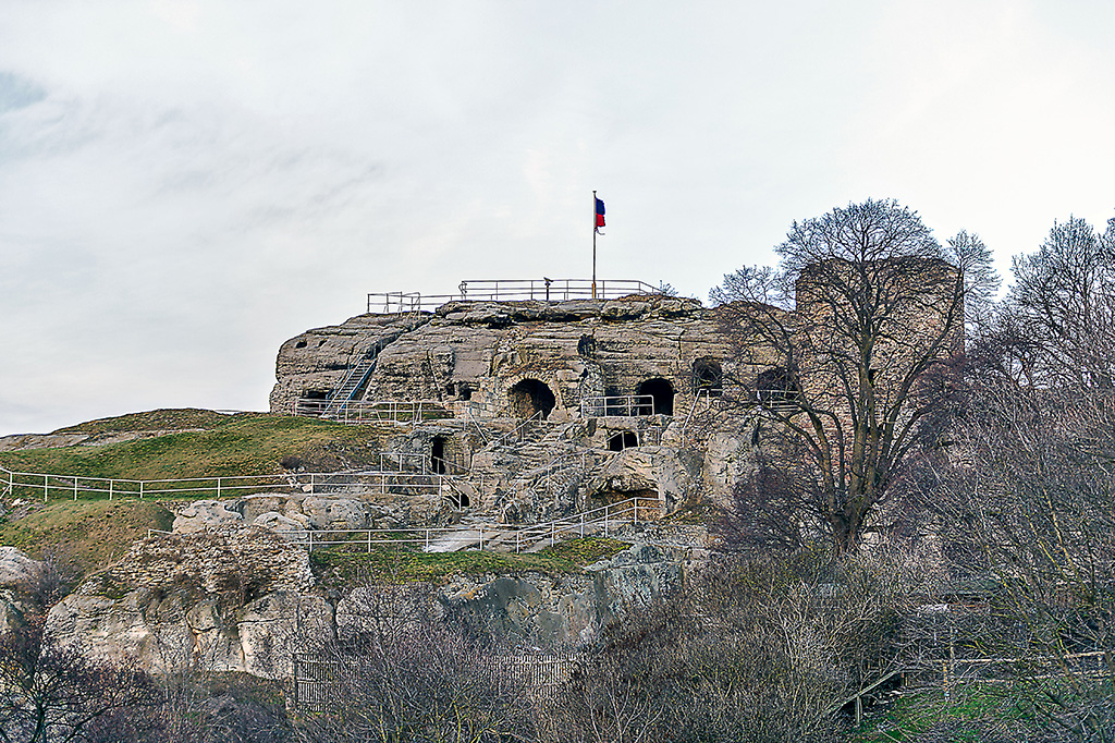 Blick auf den inneren Bereich der Festung Regenstein