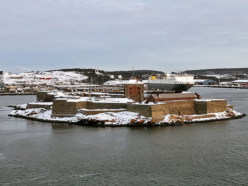 Nya Älvsborg im Winter