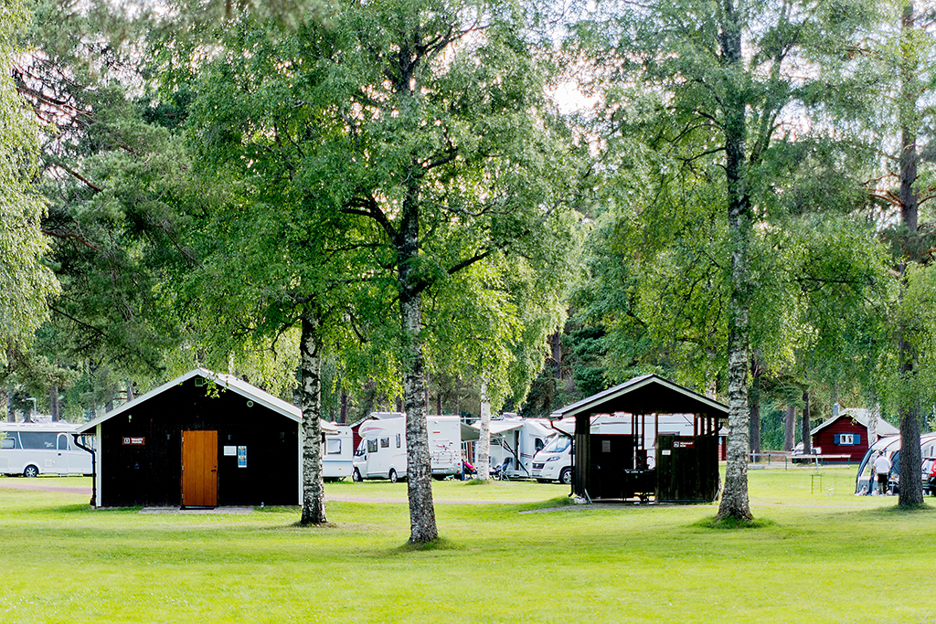 Sommerküche und Sanitärhaus Älvdalen Camping