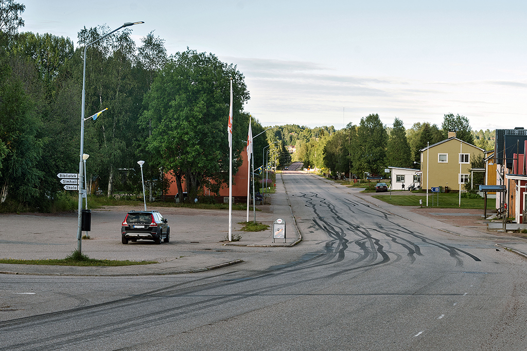 Hauptstraße in Lillhärdal