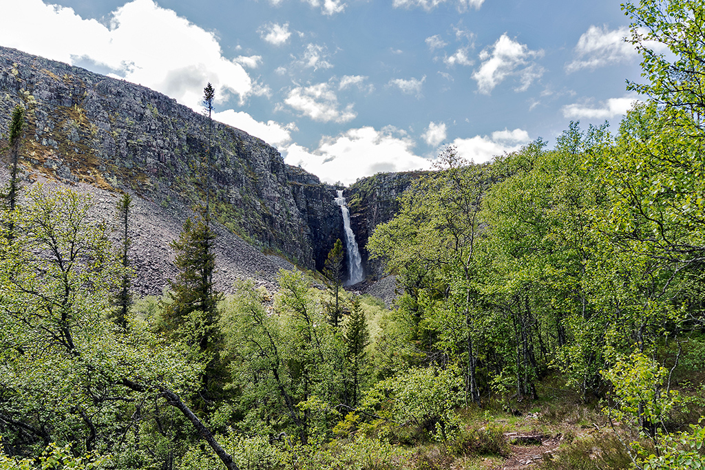 Höchster Wasserfall Schwedens