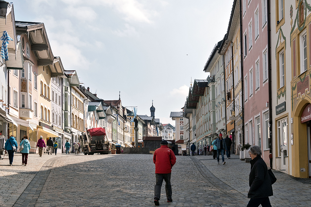 Blick in die Stadt Bad Tölz
