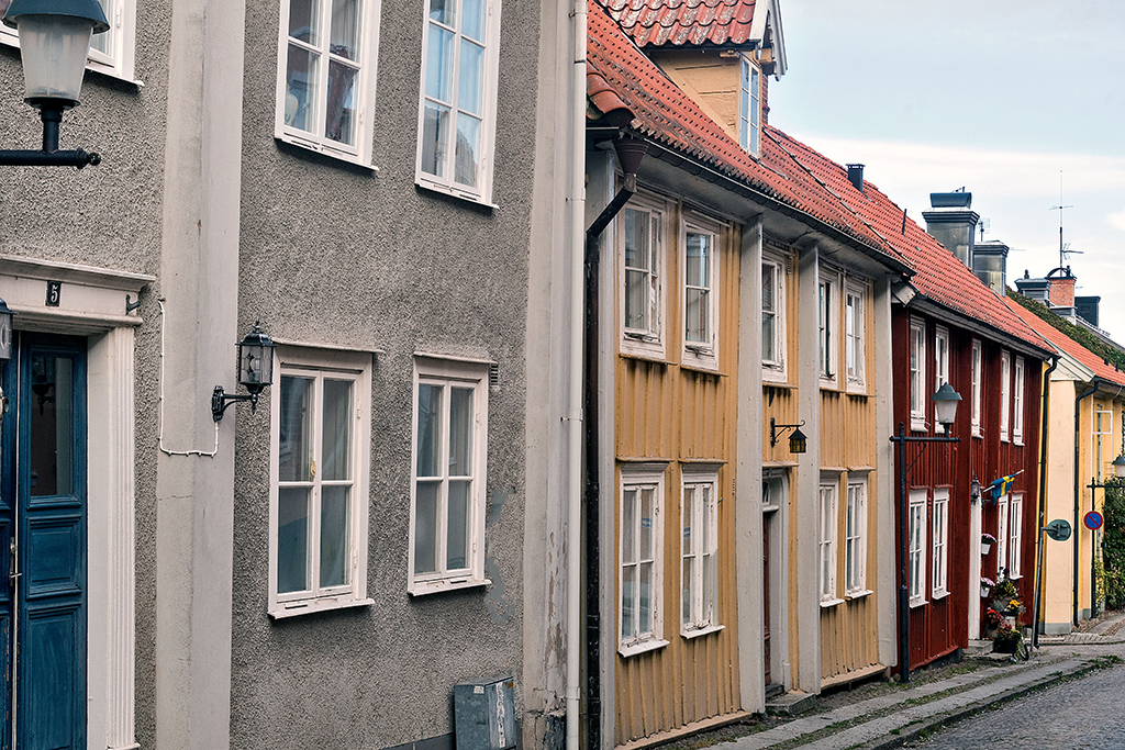 Fassaden Altstadt Mariestad