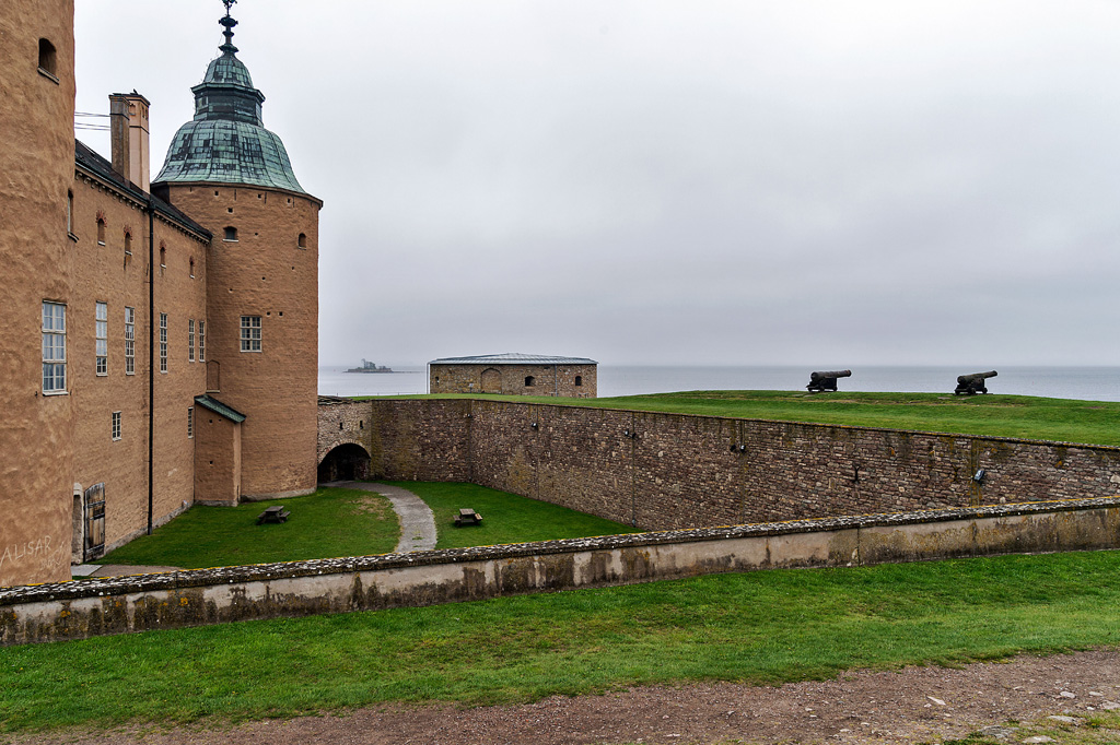 Vorhof vor dem Schloss Kalmar