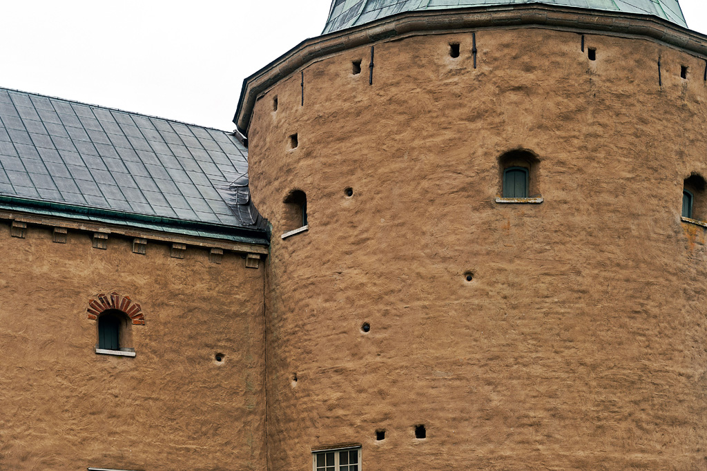 Dänische Kanonenkugel im Schloss Kalmar