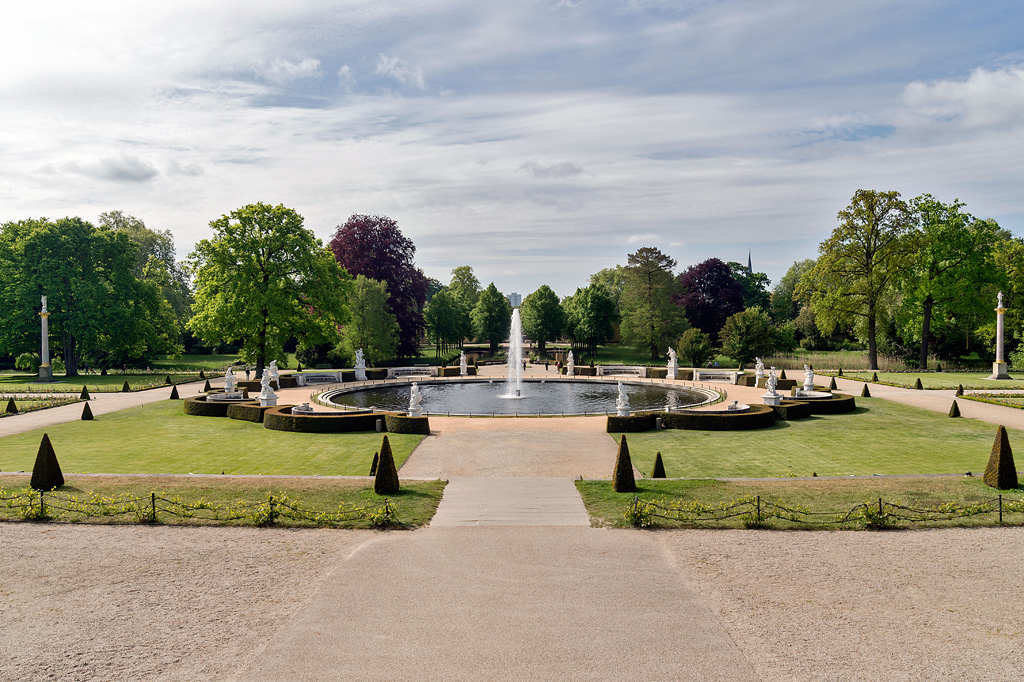 Große Fontäne Garten Schloss Sanssouci