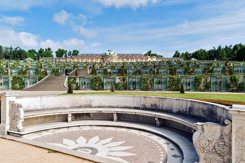 Rondell Garten Schloss Sanssouci