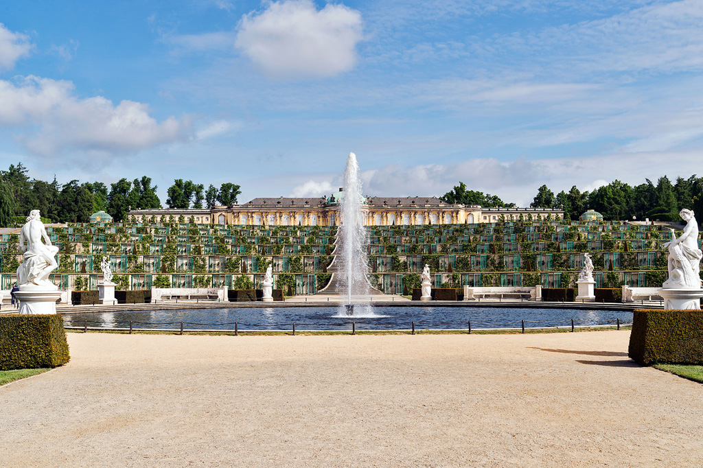 Fontäne Schloss Sanssouci