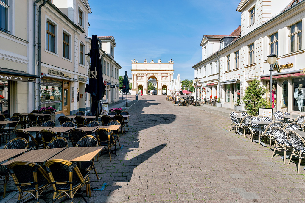 Blick zum Brandenburger Tor in Potsdam