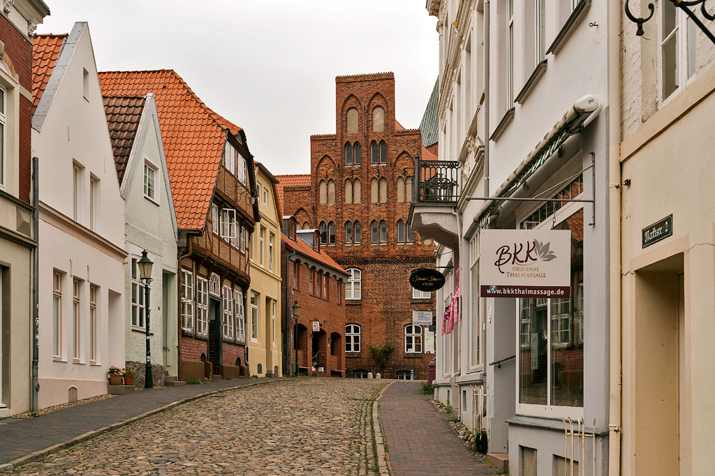 Blick zum Rathaus Mölln