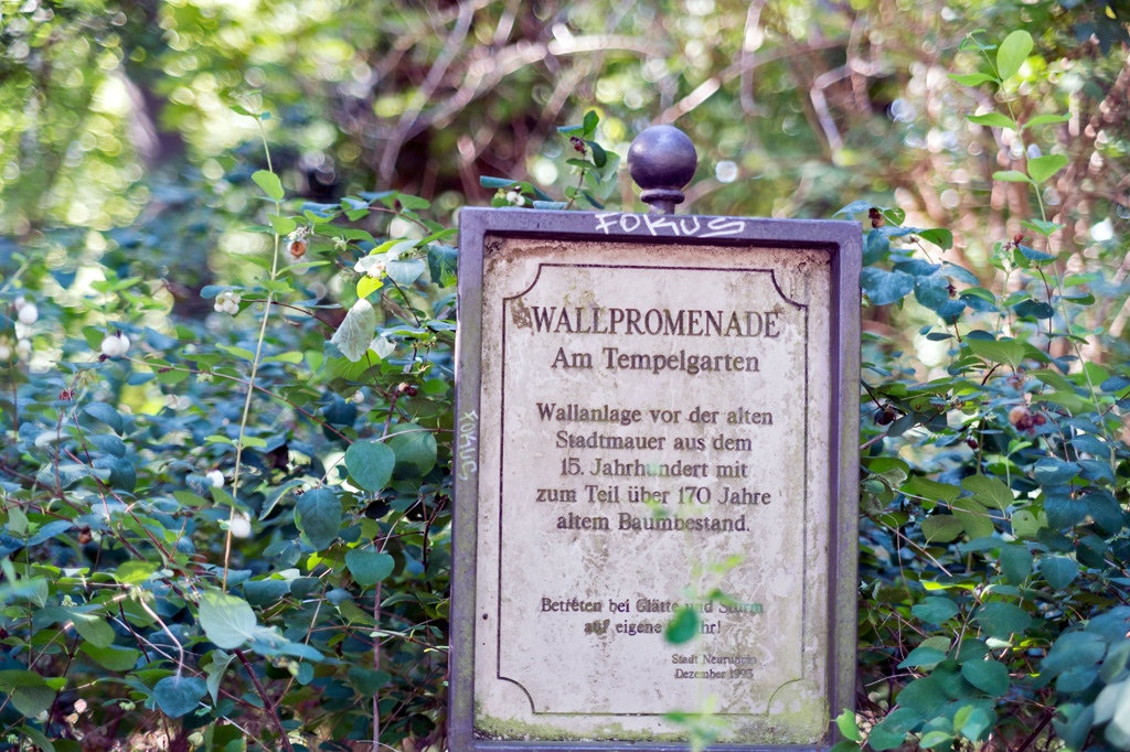 Wallpromenade zum Tempelgarten