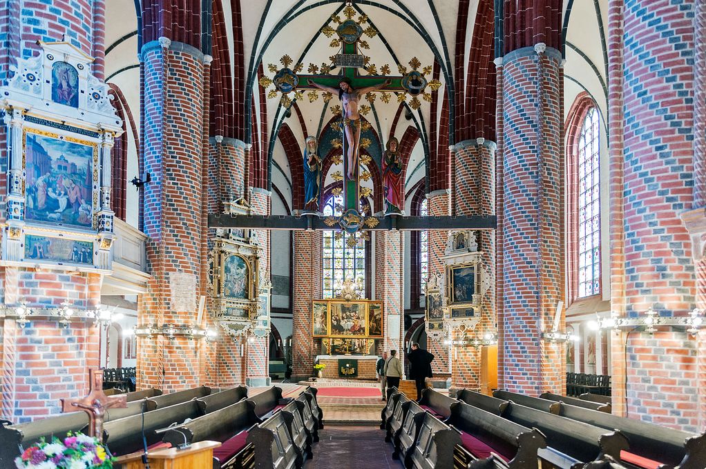 Blick in die St. Gotthardt Kirche Brandenburg