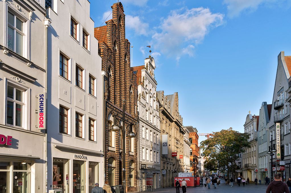 Typische Fassaden in Rostock