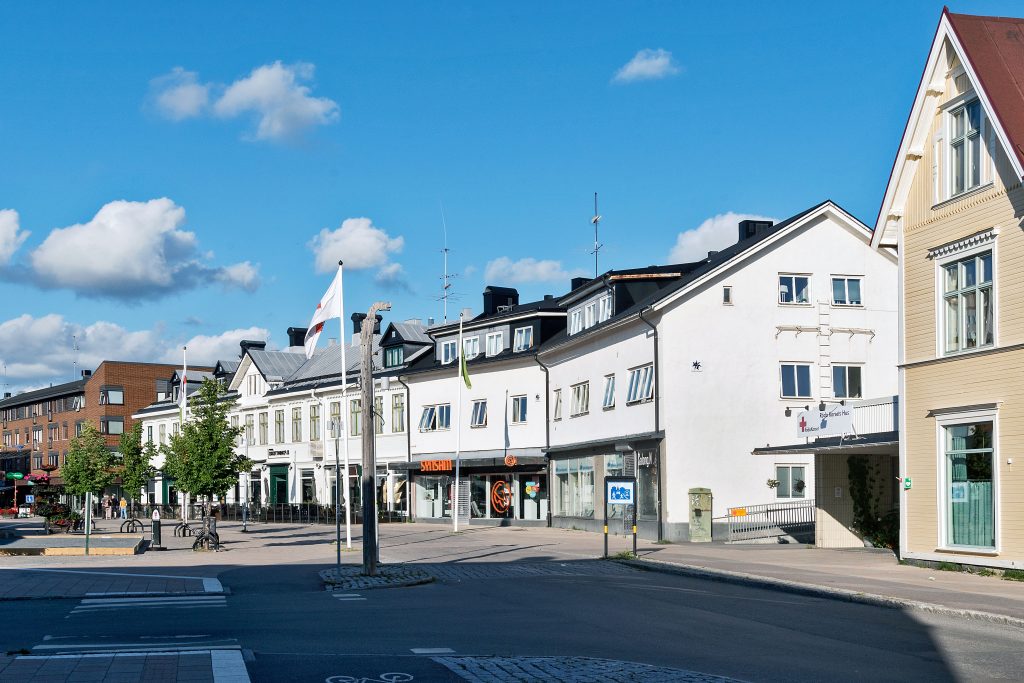 Beginn der Fußgängerzone Boden