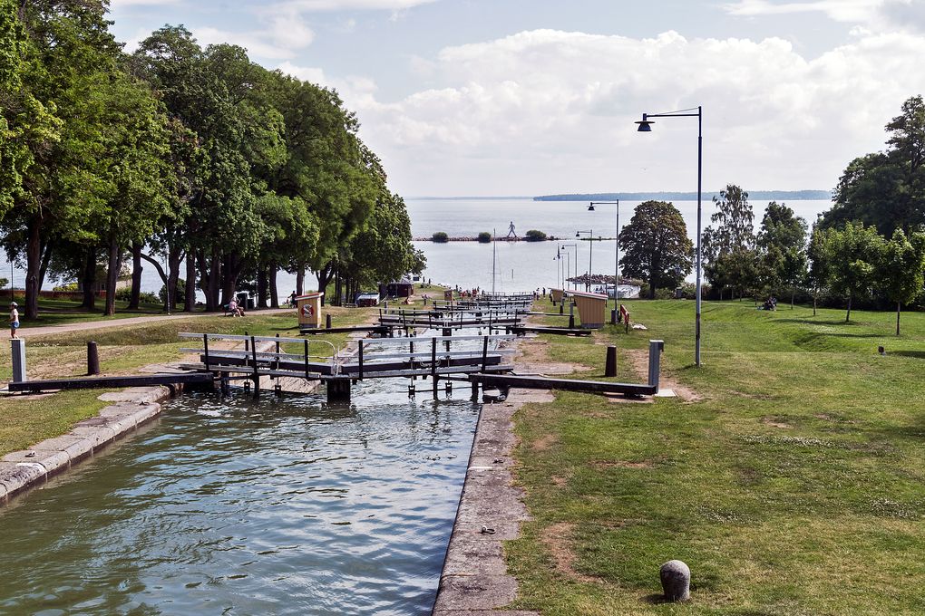 Unterer Teil der Schleusentreppe