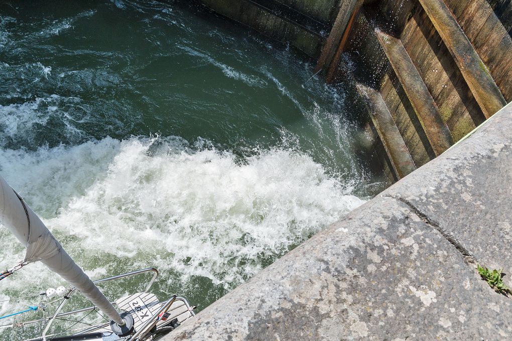 Flutung der Schleusenkammer Berg Slussar