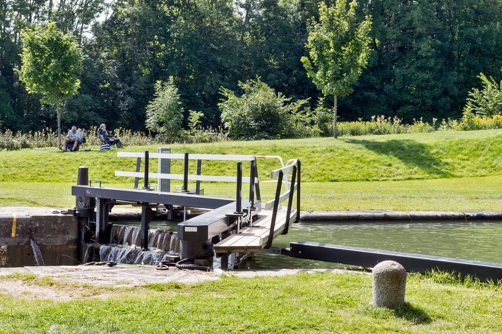 Einzelne Schleuse Berg Slussar