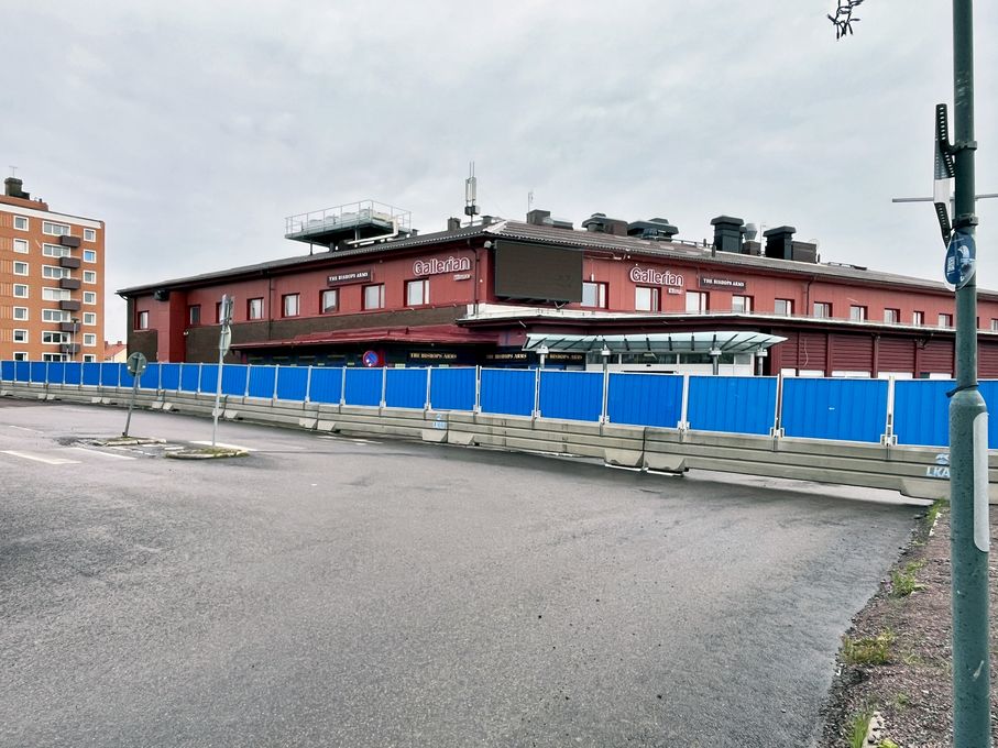 Alte kleine Shoppingmall von Kiruna