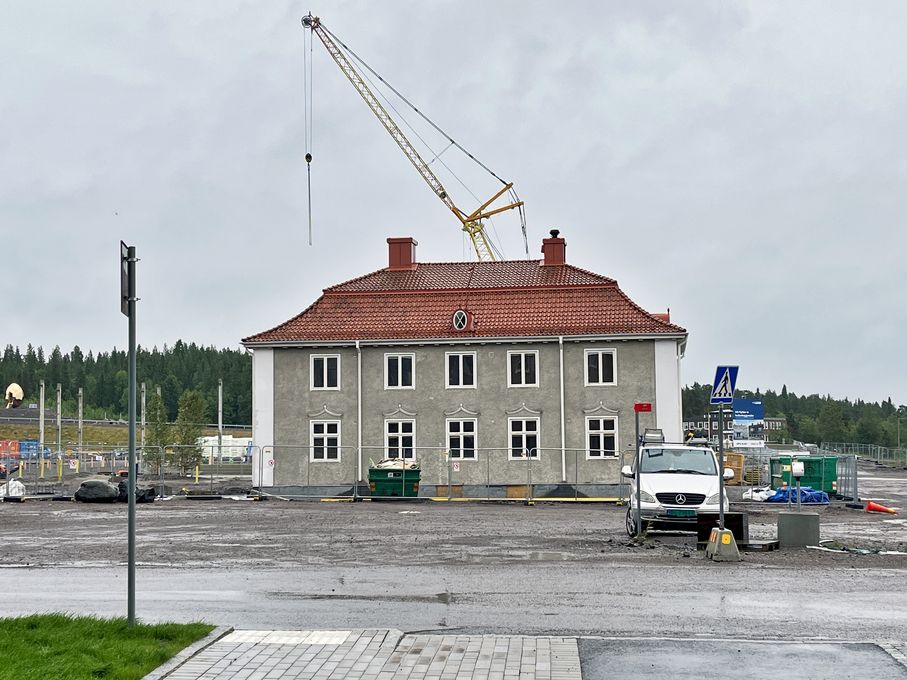 Altes Haus im neuen Kiruna