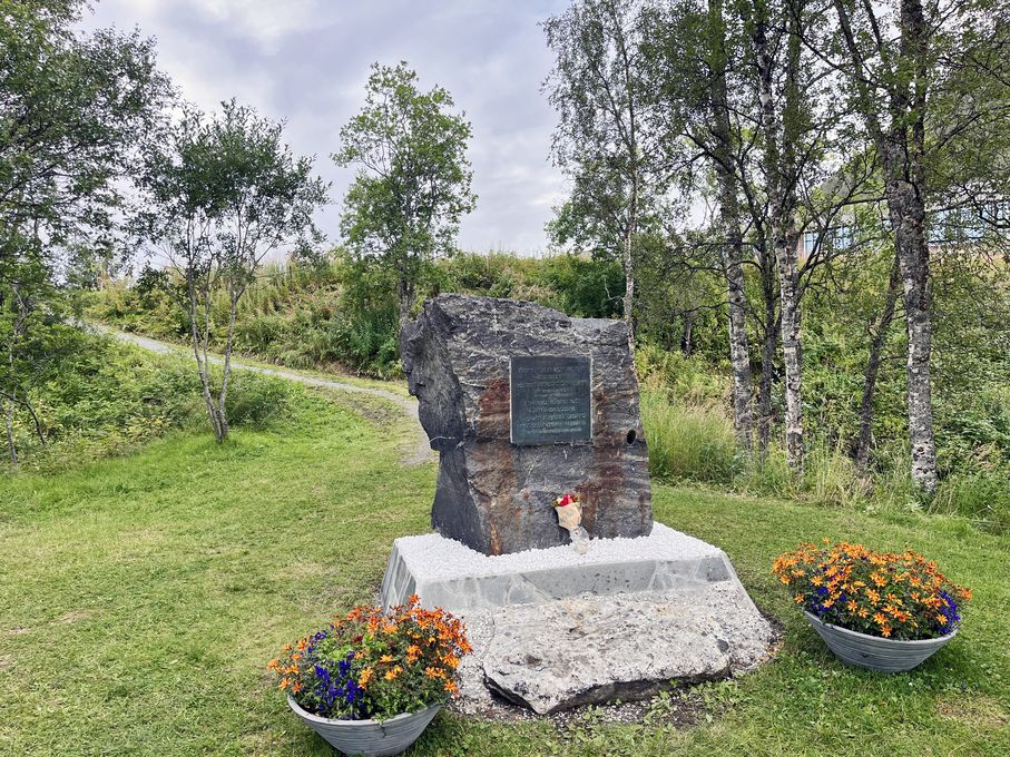 Gedenkstein Gefangenenlager Tromsø