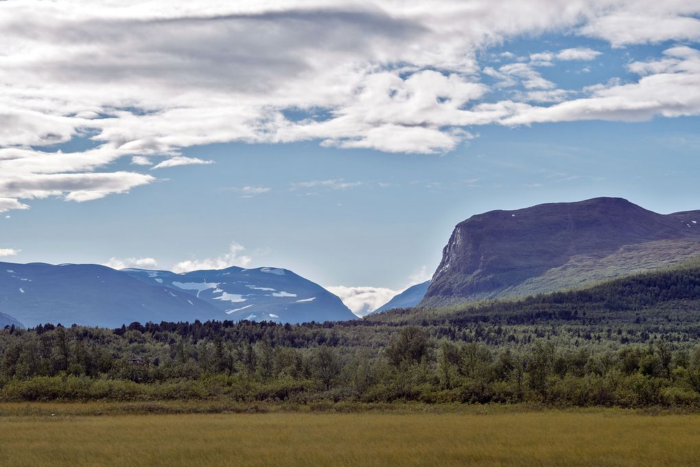 Gebirgsmassiv Richtung Kebnekaise