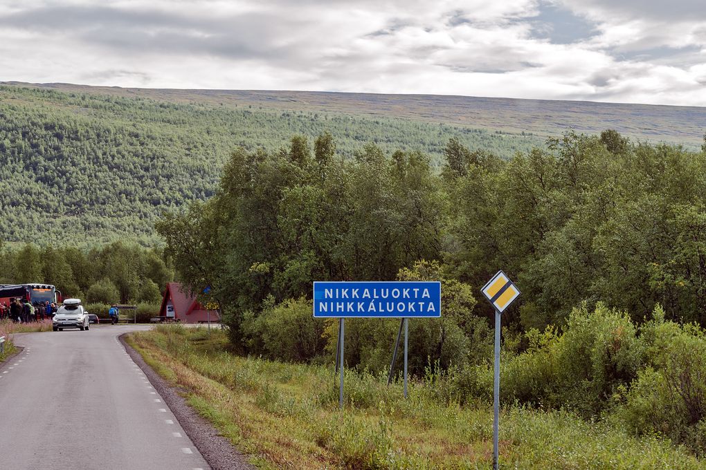 Richtung Bushaltestelle Nikkaluokta