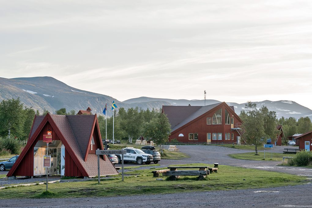 Blick zur Fjällstation Nikkaluokta