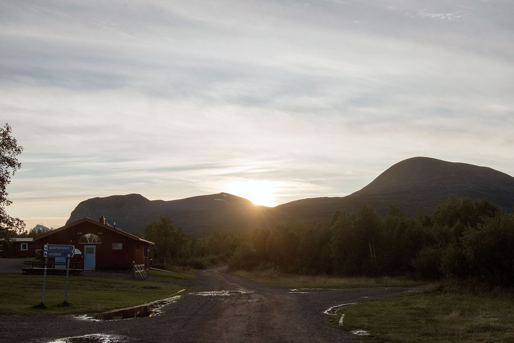 Abendstimmung über dem Servicehaus