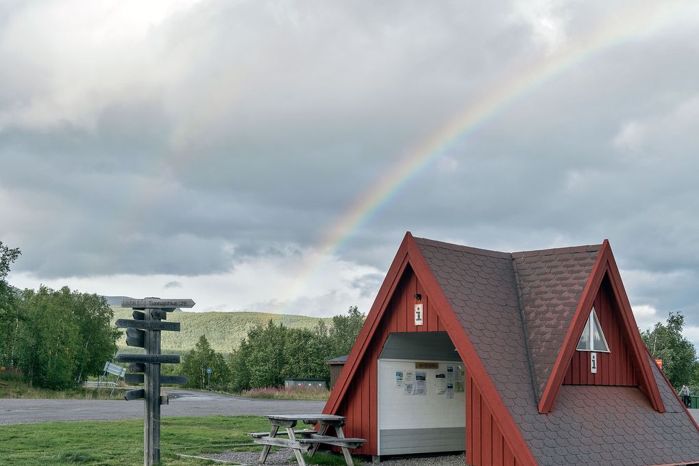 Informationshütte in Nikkaluokta