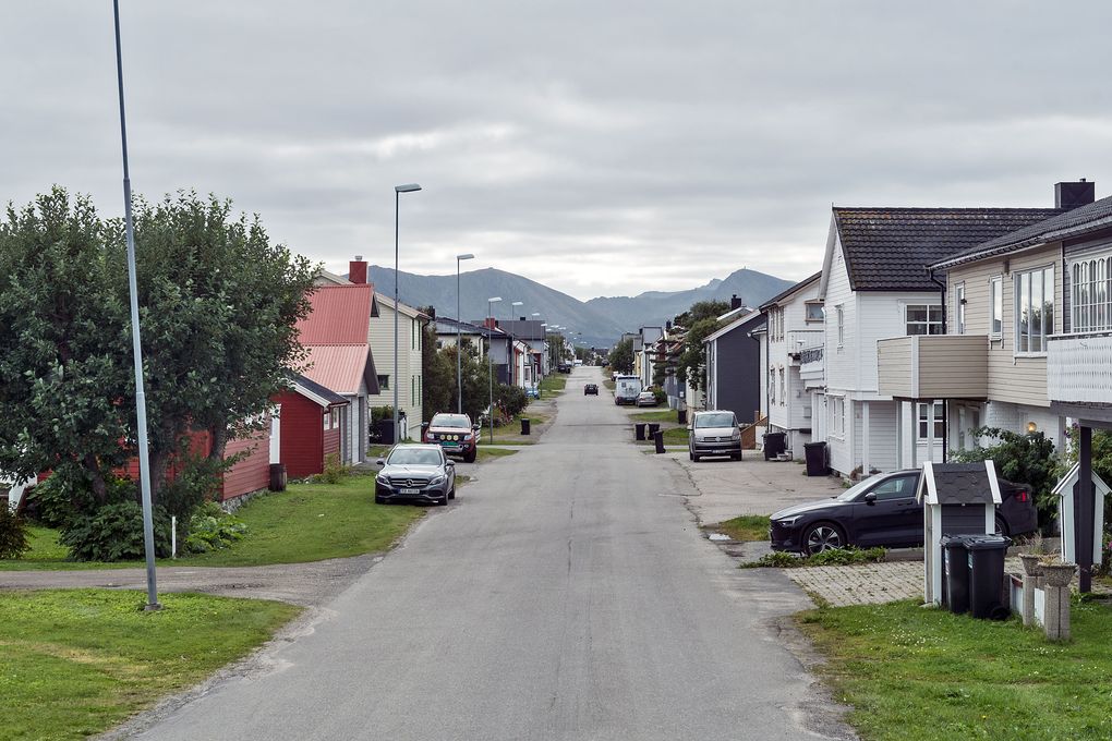 Straße in Andenes 2025