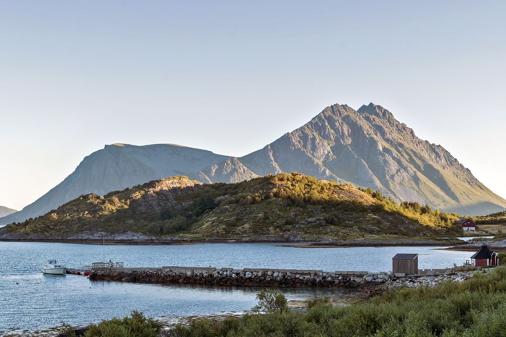 Ausblick auf dem Bobilparkering Lofoten