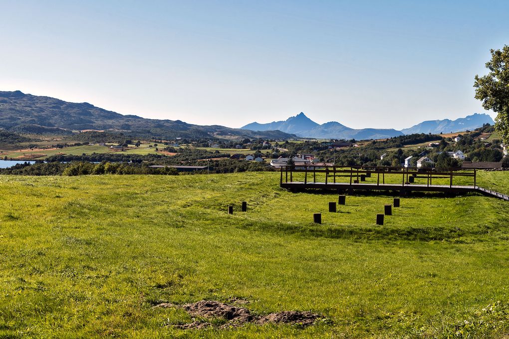 Hier stand das echte Langhaus Lofotr