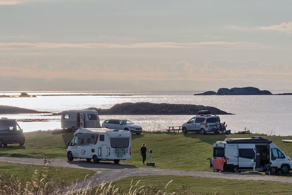 Viel los auf dem Campingplatz Andenes