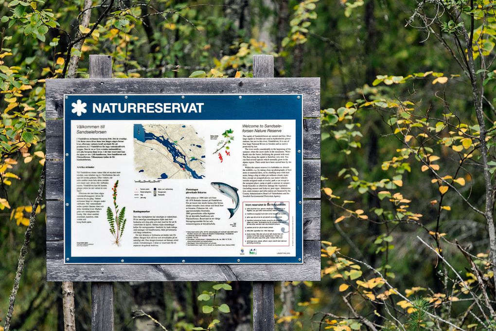 Übersicht Naturreservat Sandseleforsen