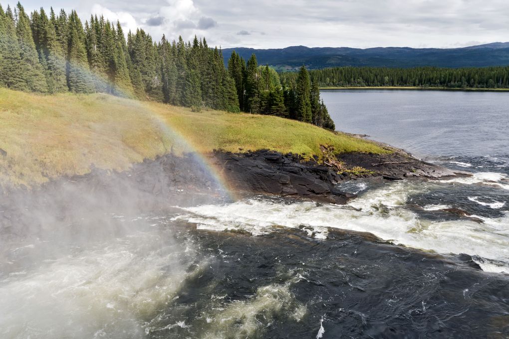 Da geht es runter am Tännforsen