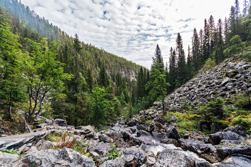 Das sieht das fallende Wasser
